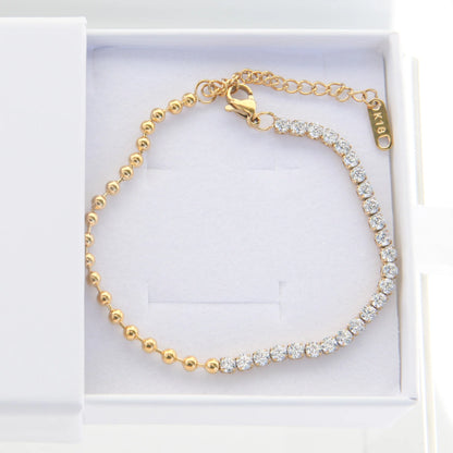 EASTON - GOLD ZIRCONIA BRACELET