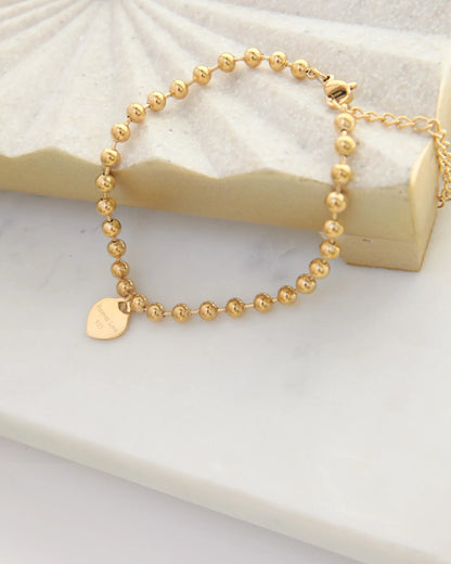 FOREVERMORE - 18K GOLD BEAD BRACELET