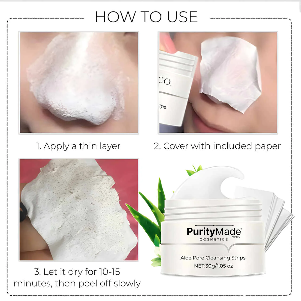 Aloe Pore Strips Cleansing Set